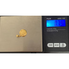 Load image into Gallery viewer, 18K Gold Pendant Charm Religious Mother Mary 0.79 grams Not a Back to Back Design - Rafant