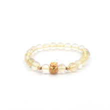 Load image into Gallery viewer, 18K Gold Money Bag Lucky Charm Beads Bracelet Gemstones Citrine 6mm - Rafant