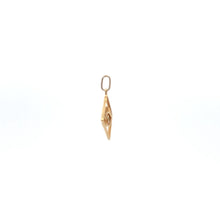 Load image into Gallery viewer, 18K Gold Pendant Evil Eye Cubic Zirconia Blue Glass 1.30grams - Rafant