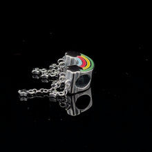 Load image into Gallery viewer, 925 Sterling Silver Charm Bead Rainbow Stars For Charm Bracelet Necklace - Rafant