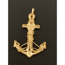 Load image into Gallery viewer, 18K Gold Anchor Pendant