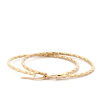 Load image into Gallery viewer, 18K Gold Earrings Hoops Large 1.90 grams - Rafant