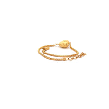 Load image into Gallery viewer, 21K Gold Bracelet Puffed Heart Size 6.25 inches plus One Inch Extension - Rafant