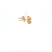 Load image into Gallery viewer, 18K Gold Earrings Stud Knot Small 1.17 grams - Rafant