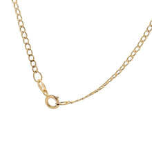 Load image into Gallery viewer, 18K Gold Necklace Chain Curb 15.75 inches Pendant Heart - Rafant