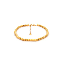 Load image into Gallery viewer, 18K Gold Bracelet Beaded Balls Size 6 inches 1 inch Extension 1.18 grams - Rafant