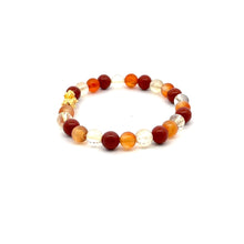 Load image into Gallery viewer, 18K Gold Dragon Pixiu Piyao Lucky Charm Bracelet Zodiac Signs Aries Gemstones 6mm - Rafant