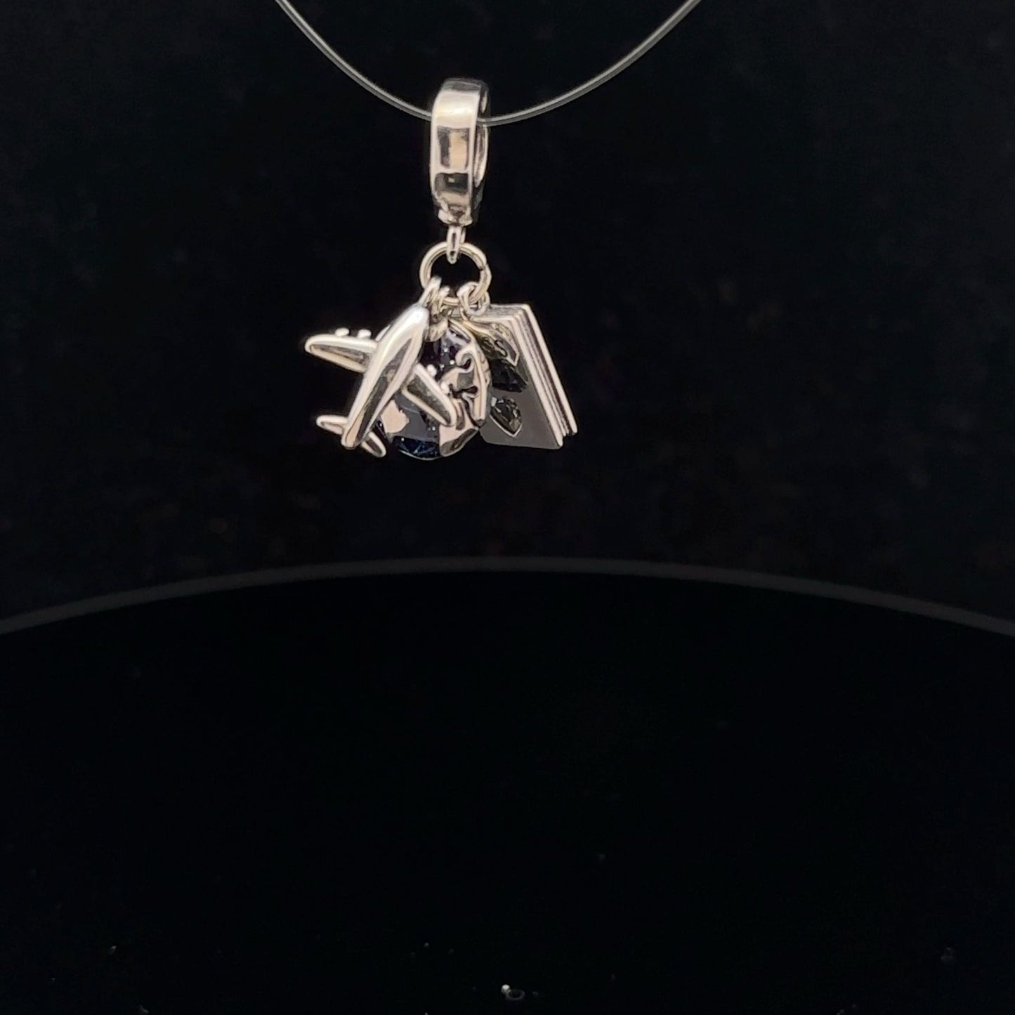 925 Sterling Silver Charm Bead Travel Hanging - Rafant