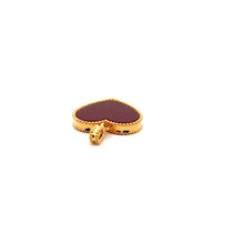Load image into Gallery viewer, 18K Gold Pendant Red Agate Heart - Rafant