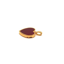 Load image into Gallery viewer, 18K Gold Pendant Red Agate Heart - Rafant