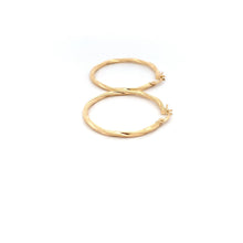 Load image into Gallery viewer, 18K Gold Earrings Hoops Spiral 1.55 grams - Rafant