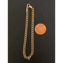 Load image into Gallery viewer, 18K Gold Bracelet Chain Curb Link 1.63 grams Size 7.5 inches