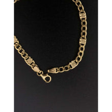 Load image into Gallery viewer, 18K Gold Bracelet Chain Link 7.5 inches 3.04 grams
