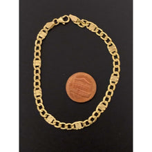 Load image into Gallery viewer, 18K Gold Bracelet Chain Link 7.5 inches 3.04 grams