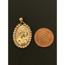 Load image into Gallery viewer, 18K Gold Pendant Woman Lady Tricolor 2.24 grams - Rafant