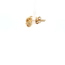 Load image into Gallery viewer, 18K Gold Earrings Stud Knot Small 1.17 grams - Rafant