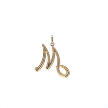 Load image into Gallery viewer, 18K Gold Pendant Letter Initial M - Rafant