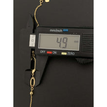 Load image into Gallery viewer, 18K Gold Bracelet Charm  2.18 grams Size 7 inches Plus 1 Inch Extension