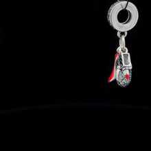 Load image into Gallery viewer, 925 Sterling Silver Charm Bead Bag Shoes Lipstick Red For Charm Bracelet Necklace - Rafant
