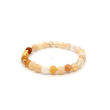 Load image into Gallery viewer, 18K Gold Dragon Pixiu Piyao Lucky Charm Beads Bracelet Gemstones Aventurine Multicolor 6mm - Rafant