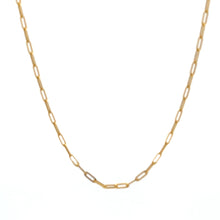 Load image into Gallery viewer, 18K Gold Necklace Chain Paperclip 18 inches 1.89 grams - Rafant