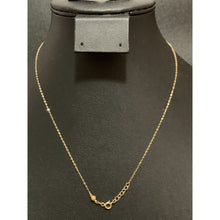 Load image into Gallery viewer, 18K Gold Necklace Chain 16.5 inches Polished Ball Pendant Charm 0.94 grams - Rafant