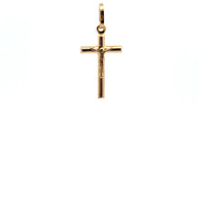 Load image into Gallery viewer, 18K Gold Pendant Charm Cross Jesus Christ Religious 0.46 grams - Rafant