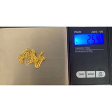 Load image into Gallery viewer, 18K Gold Bracelet Chain Triple Lock 2.54 grams Size 7.25 inches