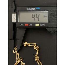 Load image into Gallery viewer, 18K Gold Bracelet Chain Link Paperclip 7.5 inches 3.81 grams