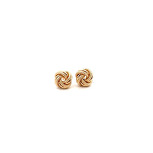Load image into Gallery viewer, 18K Gold Earrings Stud Knot 2.10 grams - Rafant