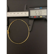 Load image into Gallery viewer, 18K Gold Bracelet Bangle Flexible Double Heart 2.28 grams 7.5 inches