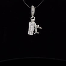 Load image into Gallery viewer, 925 Sterling Silver Charm Bead Plane Ticket Travel For Charm Bracelet Necklace - Rafant