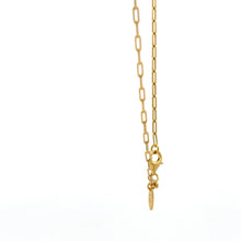 Load image into Gallery viewer, 18K Gold Necklace Chain Paperclip 18 inches 1.89 grams - Rafant