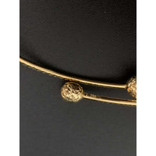 Load image into Gallery viewer, 18K Gold Bangle Bracelet Double Oval 7 inches 3.54 grams