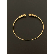 Load image into Gallery viewer, 18K Gold Bracelet Bangle Beads Cuff Design Size 7 inches 3.26 grams