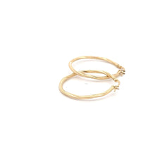 Load image into Gallery viewer, 18K Gold Earrings Hoops Loops Spiral 1.45 grams - Rafant