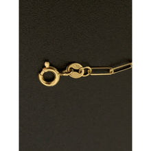 Load image into Gallery viewer, 18K Gold Bracelet Paperclips 7.25 inches with Heart Ball Charms 2.21 grams - Rafant