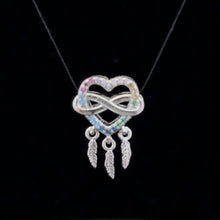 Load image into Gallery viewer, 925 Sterling Silver Charm Bead Heart Infinity For Charm Bracelet Necklace - Rafant