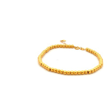 Load image into Gallery viewer, 18K Gold Bracelet Beaded Balls Size 6 inches plus 0.75 inch 1.20 grams - Rafant