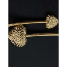 Load image into Gallery viewer, 18K Gold Bracelet Bangle Double Hearts 7 inches 3.72 grams