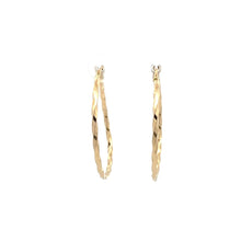Load image into Gallery viewer, 18K Gold Earrings Hoops Spiral 1.71 grams - Rafant