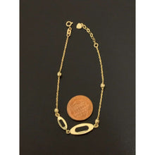 Load image into Gallery viewer, 18K Gold Bracelet Charm  2.18 grams Size 7 inches Plus 1 Inch Extension