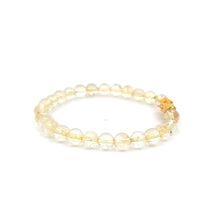 Load image into Gallery viewer, 18K Gold Dragon Pixiu Piyao Lucky Charm Beads Bracelet Gemstones Citrine 6mm - Rafant