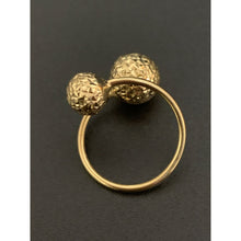 Load image into Gallery viewer, 18K Gold Japan Ring Double Orb Balls 1.25 grams Size 5 - Rafant