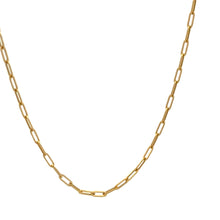 Load image into Gallery viewer, 18K Gold Necklace Chain Paperclip 18 inches 1.89 grams - Rafant