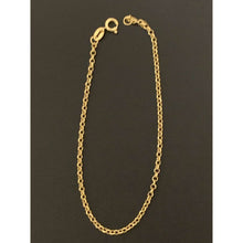 Load image into Gallery viewer, 18K Gold Bracelet Chain Rolo Link 7.5 inches 1.05 grams