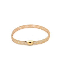 Load image into Gallery viewer, 18K Gold Bracelet Mesh Soft Bangle 6.5 inches 0.82 grams - Rafant