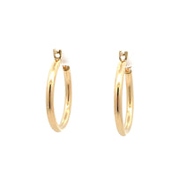 Load image into Gallery viewer, 18K Gold Earrings Hoops Polished - Rafant