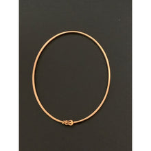 Load image into Gallery viewer, 18K Gold Bracelet Oval Bangle Rose Gold 6 inches Small 2.53 grams - Rafant