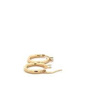 Load image into Gallery viewer, 18K Gold Earrings Hoops Polished Small 0.93 grams - Rafant